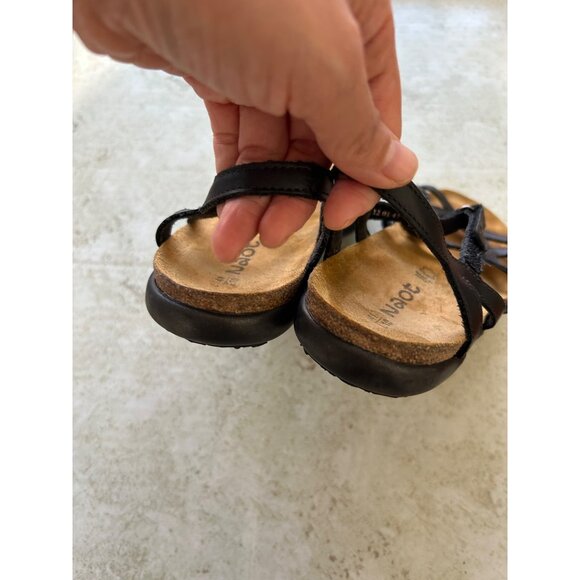 Naot Womens Strappy Black Leather Sandals Size 41 EU - Picture 7 of 10